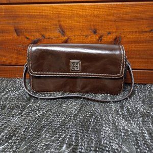 Giani Bernini Small Brown Purse, Soft Genuine Leather, Convertible Handle.